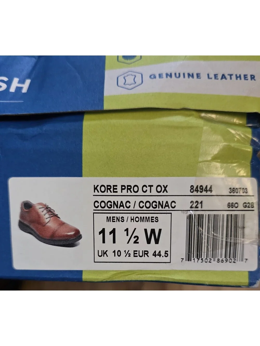 Mens Size 11.5 Nunn Bush Core Pro Cap Oxford Men's Shoes